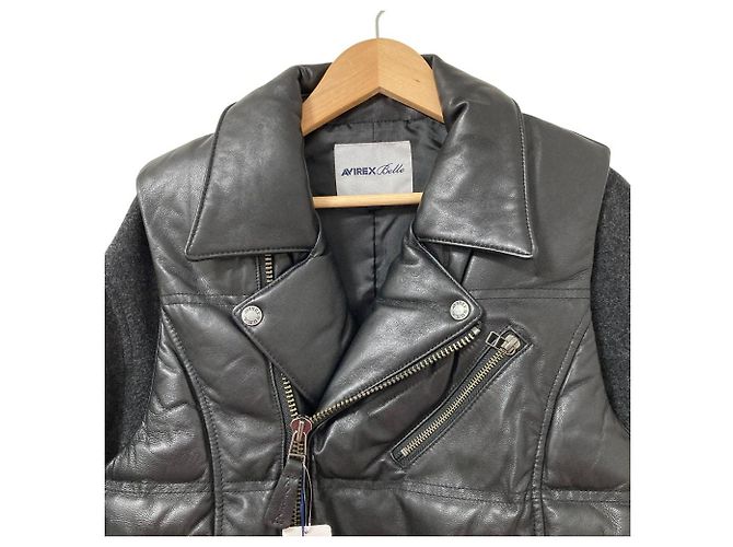 Autre Marque AVIREX Belle Leder-Bikerjacke - Ansicht 4