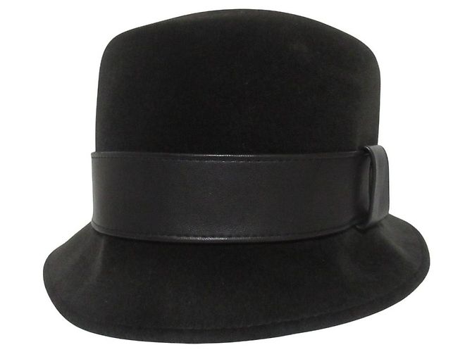 Hermès Sombrero con ribete de piel de conejo Hermes - vista 3