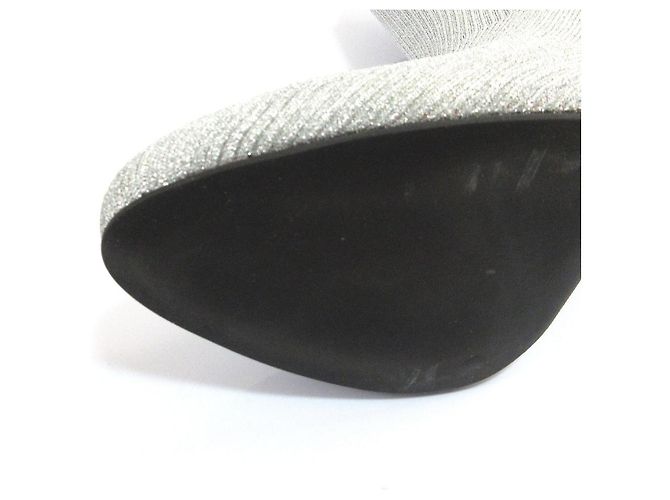 Autre Marque Le Silla Lame Knit Short Boots - view 10