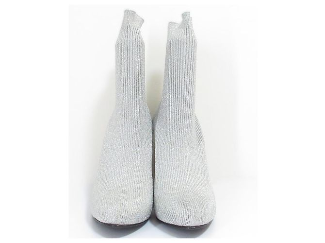 Autre Marque Le Silla Lame Knit Short Boots - view 2