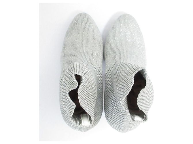 Autre Marque Le Silla Lame Knit Short Boots - view 4