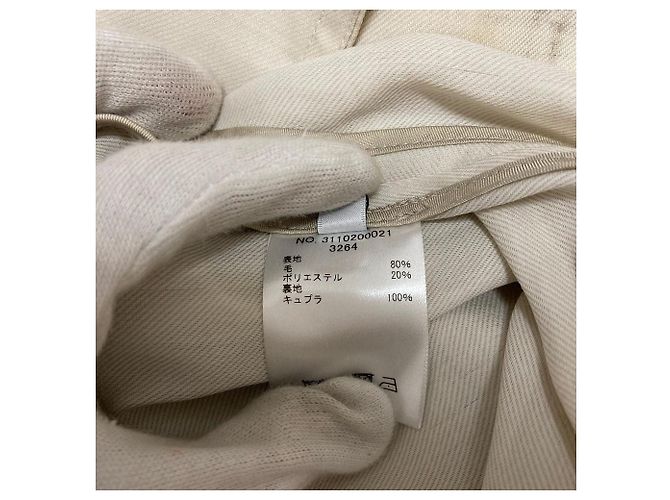 Autre Marque Gabardina Flare de Twill Manard Ebure - vista 12
