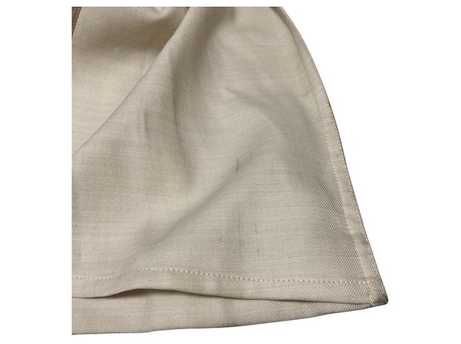 Autre Marque Gabardina Flare de Twill Manard Ebure - vista 16