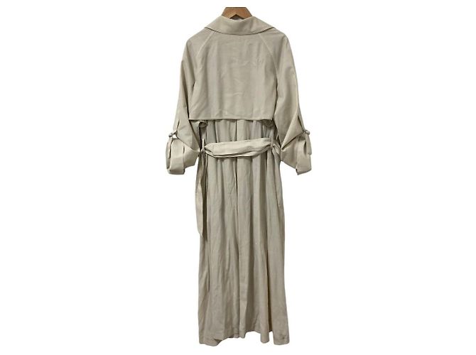 Autre Marque Gabardina Flare de Twill Manard Ebure - vista 2