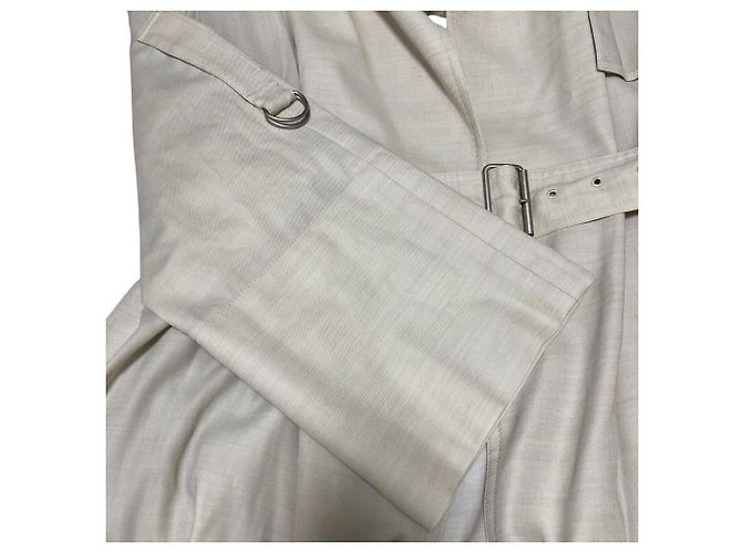 Autre Marque Gabardina Flare de Twill Manard Ebure - vista 6