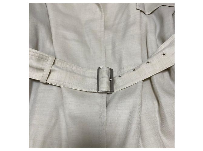 Autre Marque Gabardina Flare de Twill Manard Ebure - vista 8
