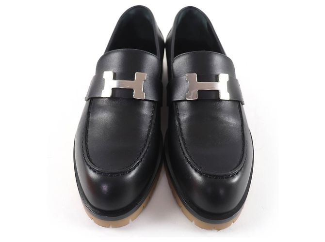 Hermès Mocassini in pelle Hermes Forble HMetal 36 - vista 4