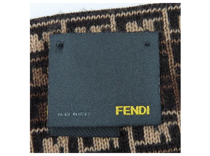 Fendi FF Logo Wollschal - Ansicht 5