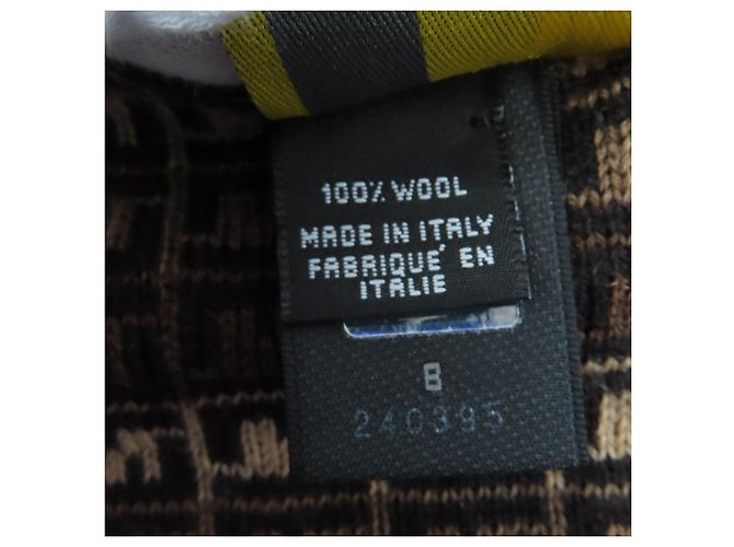 Fendi FF Logo Wollschal - Ansicht 6
