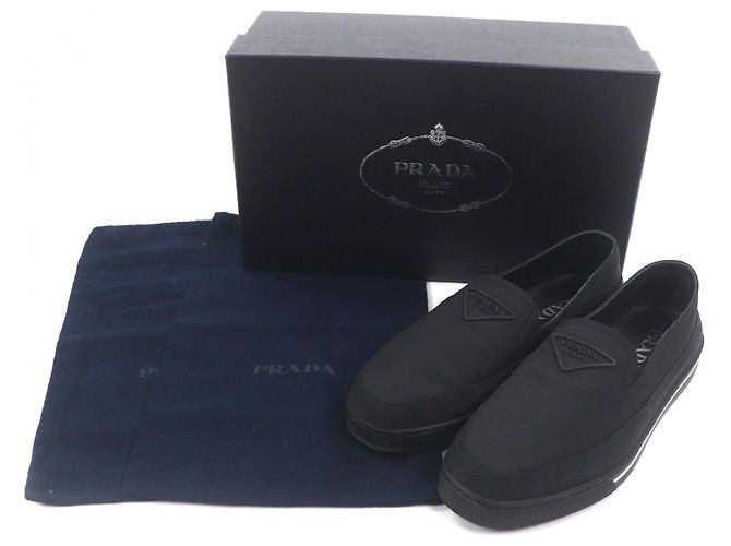Mocassins Prada en nylon noir - vue 2
