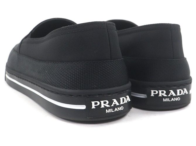 Mocassins Prada en nylon noir - vue 4
