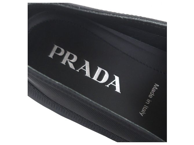 Mocassins Prada en nylon noir - vue 8