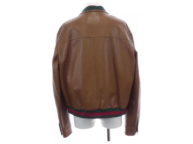 Giacca in pelle di agnello Gucci - vista 2