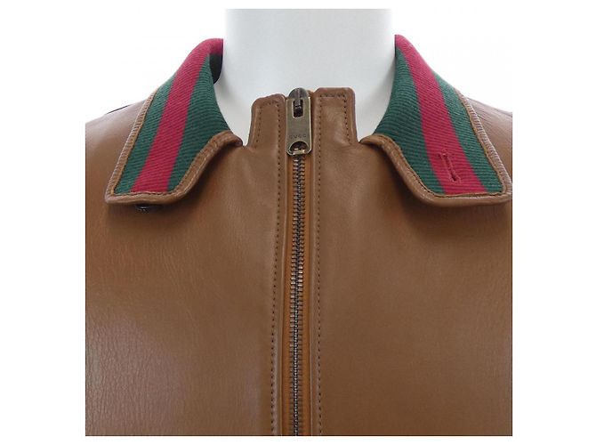 Giacca in pelle di agnello Gucci - vista 6