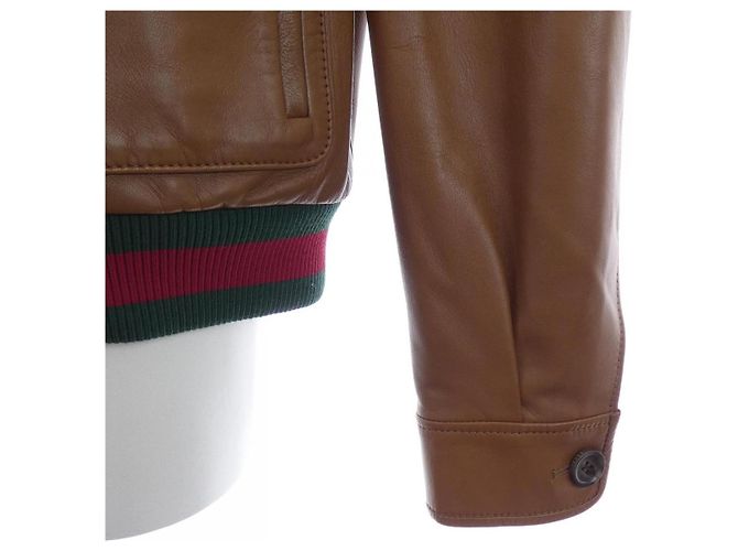 Giacca in pelle di agnello Gucci - vista 7