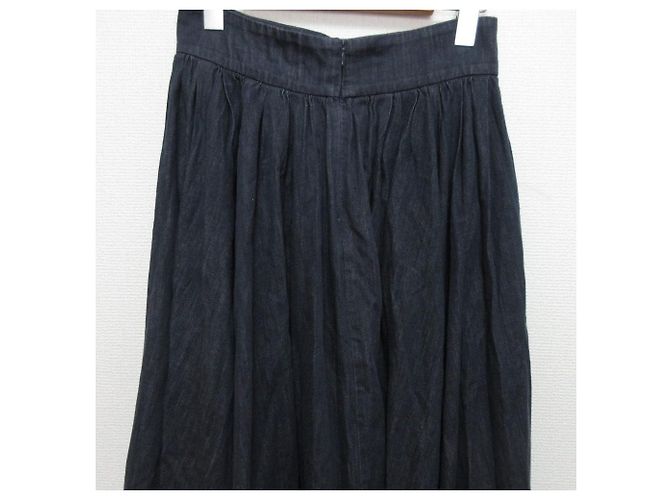 Autre Marque Gonna lunga a campana in denim Ebure - vista 4