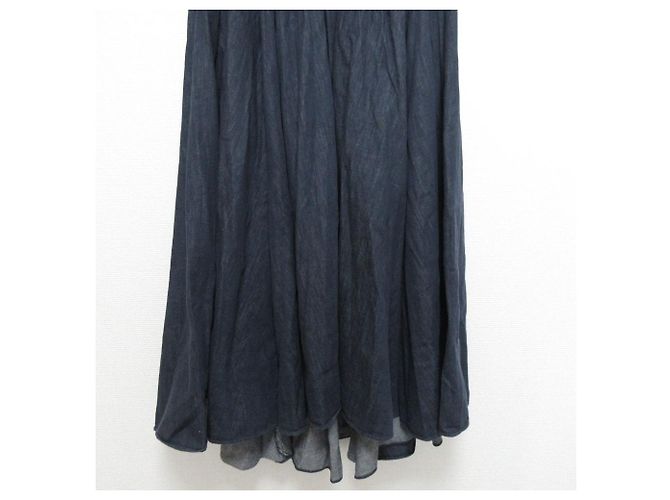 Autre Marque Gonna lunga a campana in denim Ebure - vista 6
