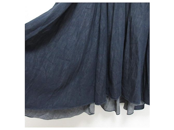 Autre Marque Gonna lunga a campana in denim Ebure - vista 7