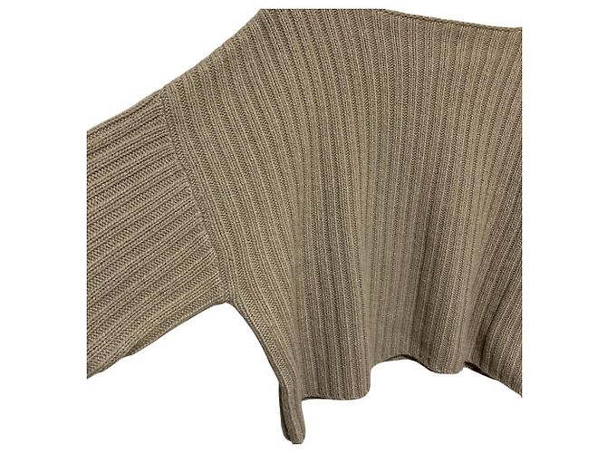 Autre Marque EVERYDAY I LIKE. Pullover cropped em malha canelada larga de mistura de lã - vista 2