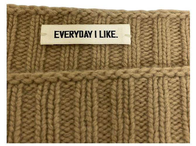 Autre Marque EVERYDAY I LIKE. Pullover cropped em malha canelada larga de mistura de lã - vista 4