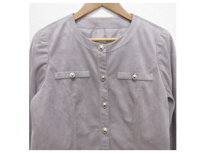 Autre Marque Chaqueta sin cuello de ante sintético PROPORTION BODY DRESSING - vista 3
