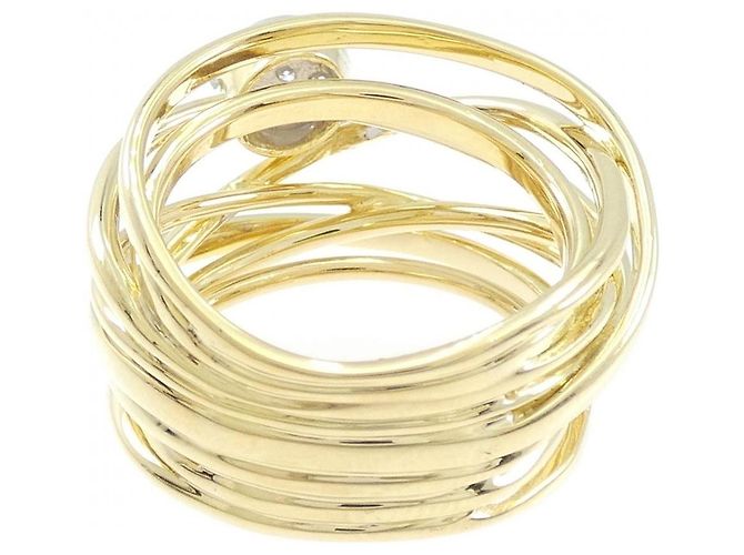 Autre Marque Anello Ponte Vecchio in oro 750 e diamanti - vista 3
