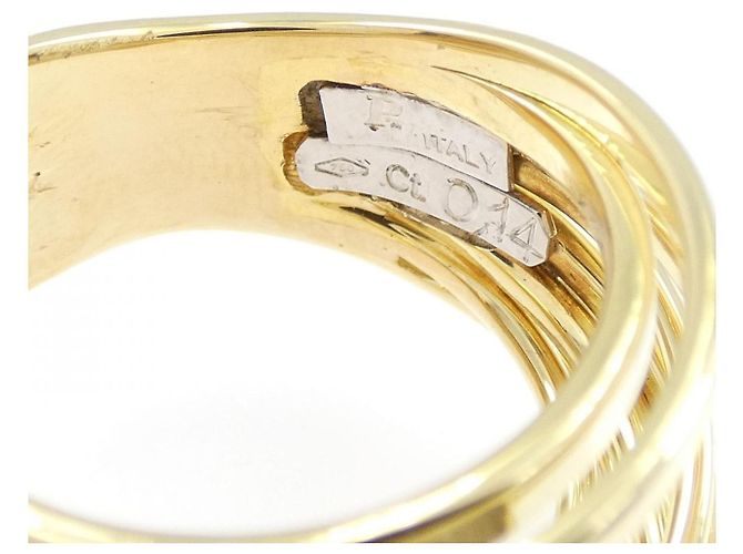 Autre Marque Anello Ponte Vecchio in oro 750 e diamanti - vista 4