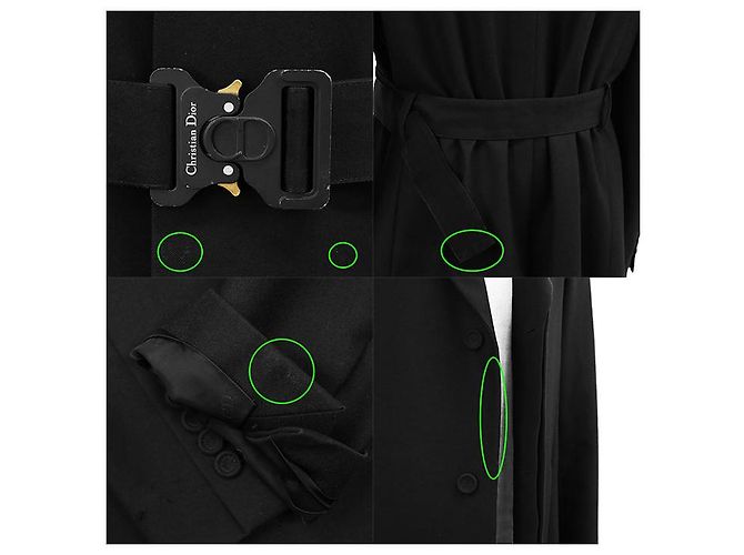 Dior Black Wool Coat - view 9