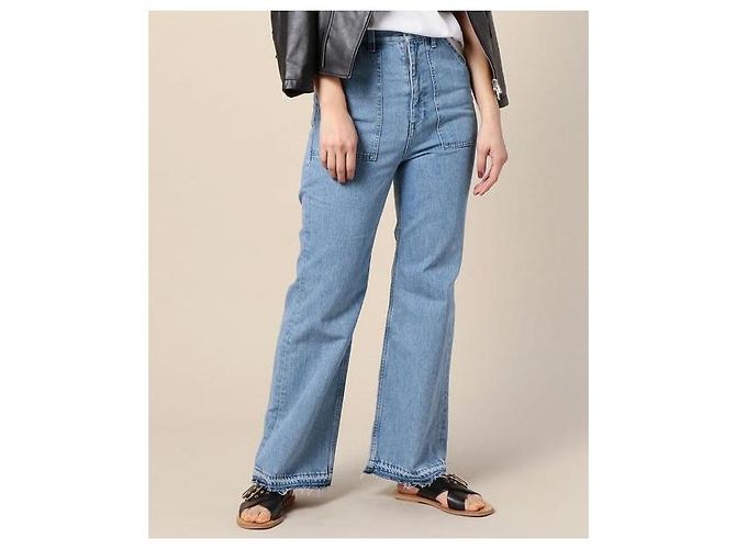 Autre Marque SUPP. no one else Pantalones Denim Flare de Algodón - vista 10