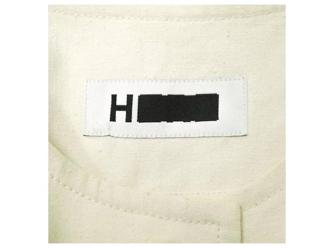 Autre Marque H BEAUTY&YOUTH Cotton Collarless Coat - view 3