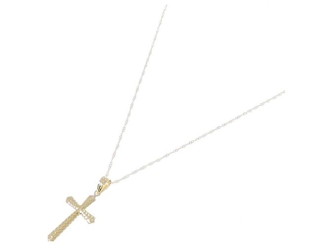 Autre Marque Collana Croce LuxUness Au750 Oro Rosa - vista 2