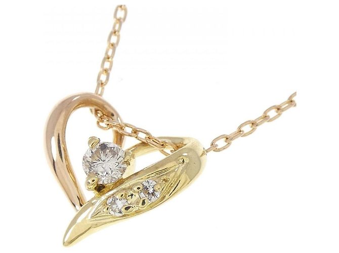 Autre Marque Collana Cuore Diamante Au750 - vista 3