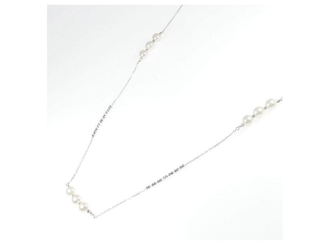 Autre Marque Collar de perlas Akoya en oro blanco Au750 - vista 2