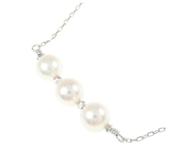 Autre Marque Collar de perlas Akoya en oro blanco Au750 - vista 3