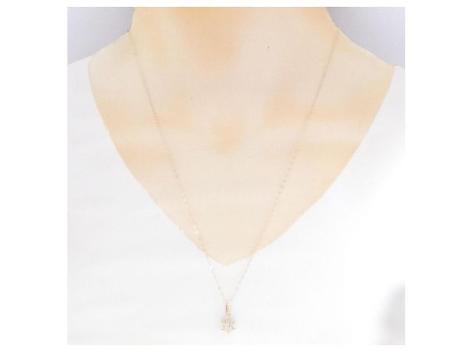 Autre Marque Collar Au750 Flower Diamond - vista 6