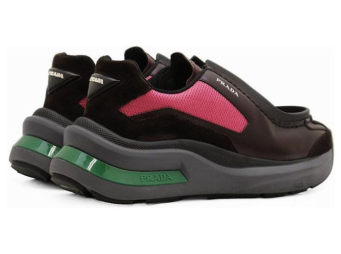 Prada System Leather Sneakers - view 11