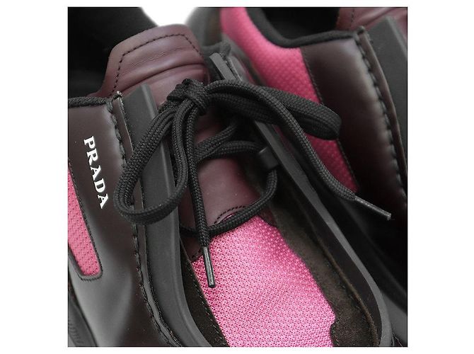 Prada System Leather Sneakers - view 2