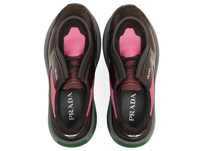 Prada System Leather Sneakers - view 4