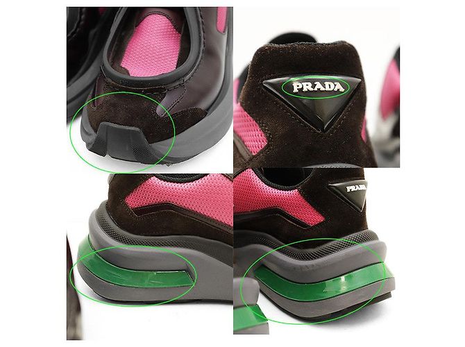 Prada System Leather Sneakers - view 8