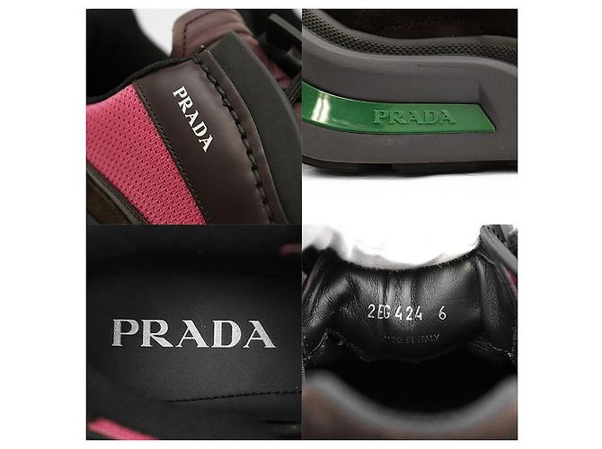 Prada System Leather Sneakers - view 9