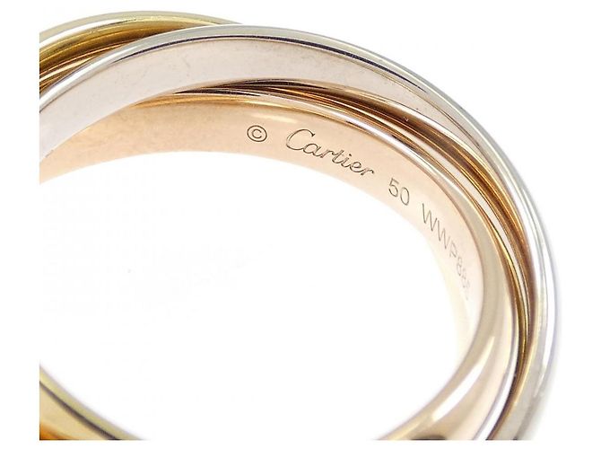 Anello Cartier Trinity Tre Oro Misura 10 - vista 4