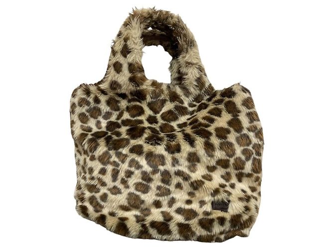 Autre Marque Borsa Tote HEAD PORTER in eco-pelliccia leopardata - vista 3