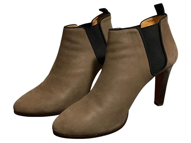 Bottines en cuir Lanvin en Bleu - vue 4