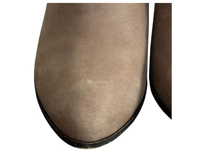 Bottines en cuir Lanvin en Bleu - vue 5