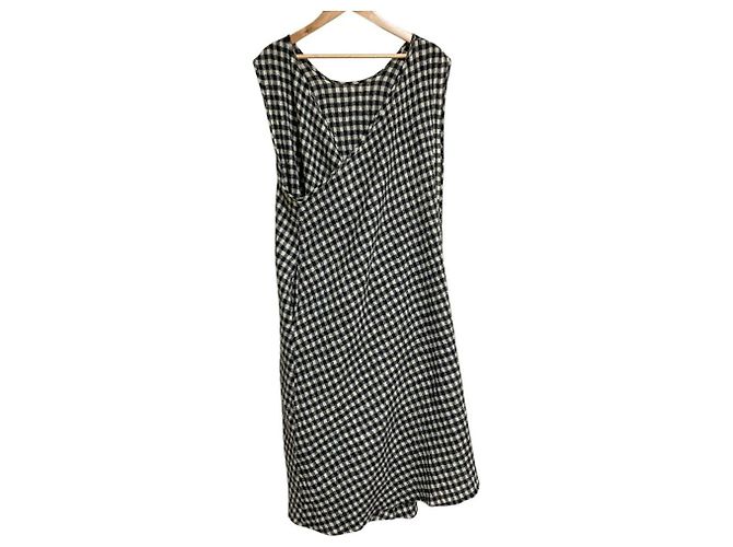 Autre Marque Ärmelloses Gingham Kleid Lin francais d'antan - Ansicht 2