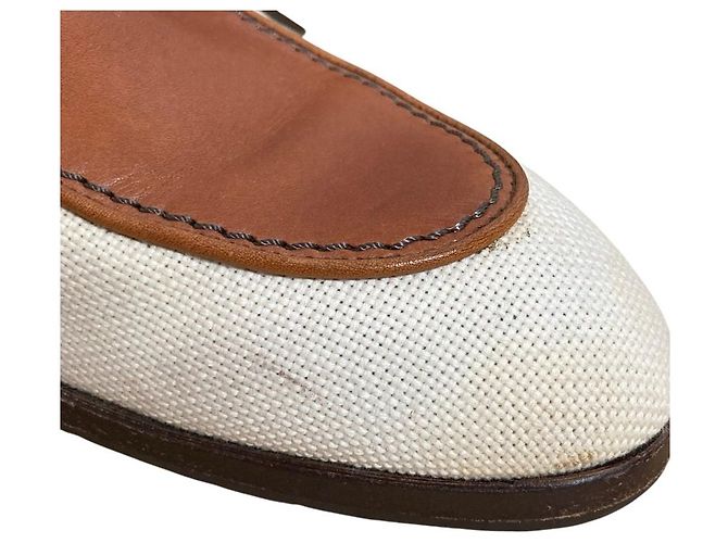 Scarpe business Louis Vuitton in pelle e canvas - vista 10