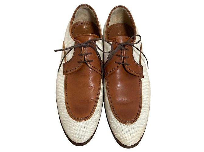 Scarpe business Louis Vuitton in pelle e canvas - vista 2