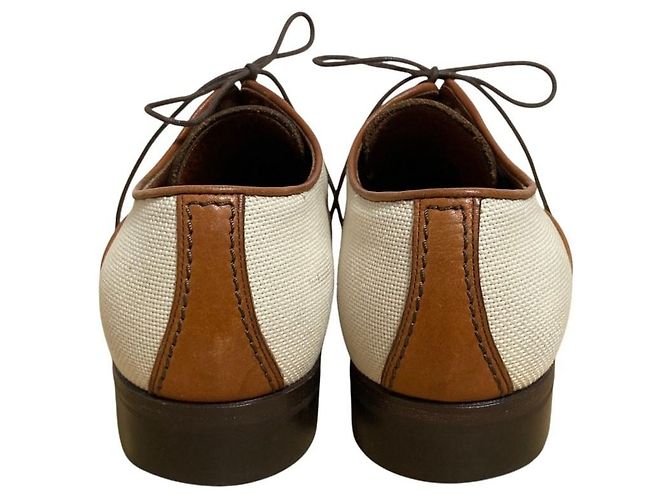 Scarpe business Louis Vuitton in pelle e canvas - vista 4