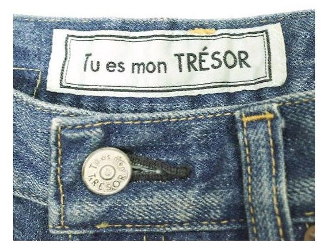 Autre Marque Tu es mon TRESOR Antique Jeans Denim Pants - vista 3