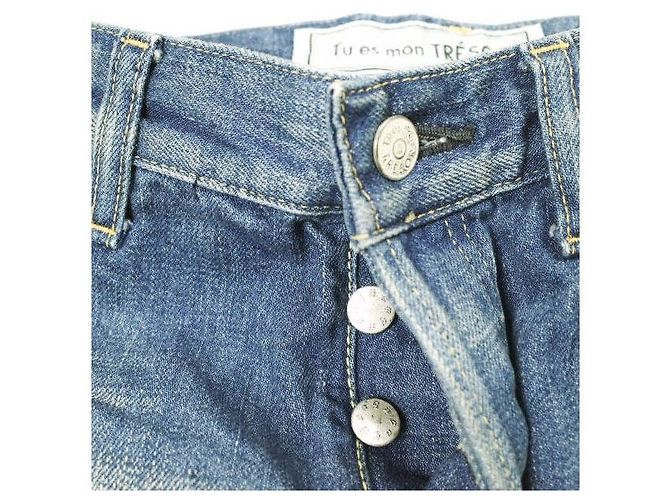 Autre Marque Tu es mon TRESOR Antique Jeans Denim Pants - vista 5